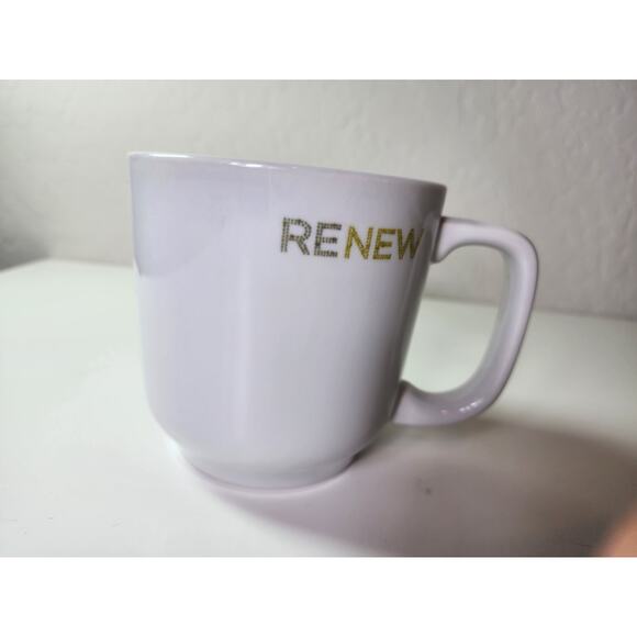 STARBUCKS 2009 RENEW Coffee Mug White Heavy Cup Toki Japan Coffee Mug - Picture 1 of 8